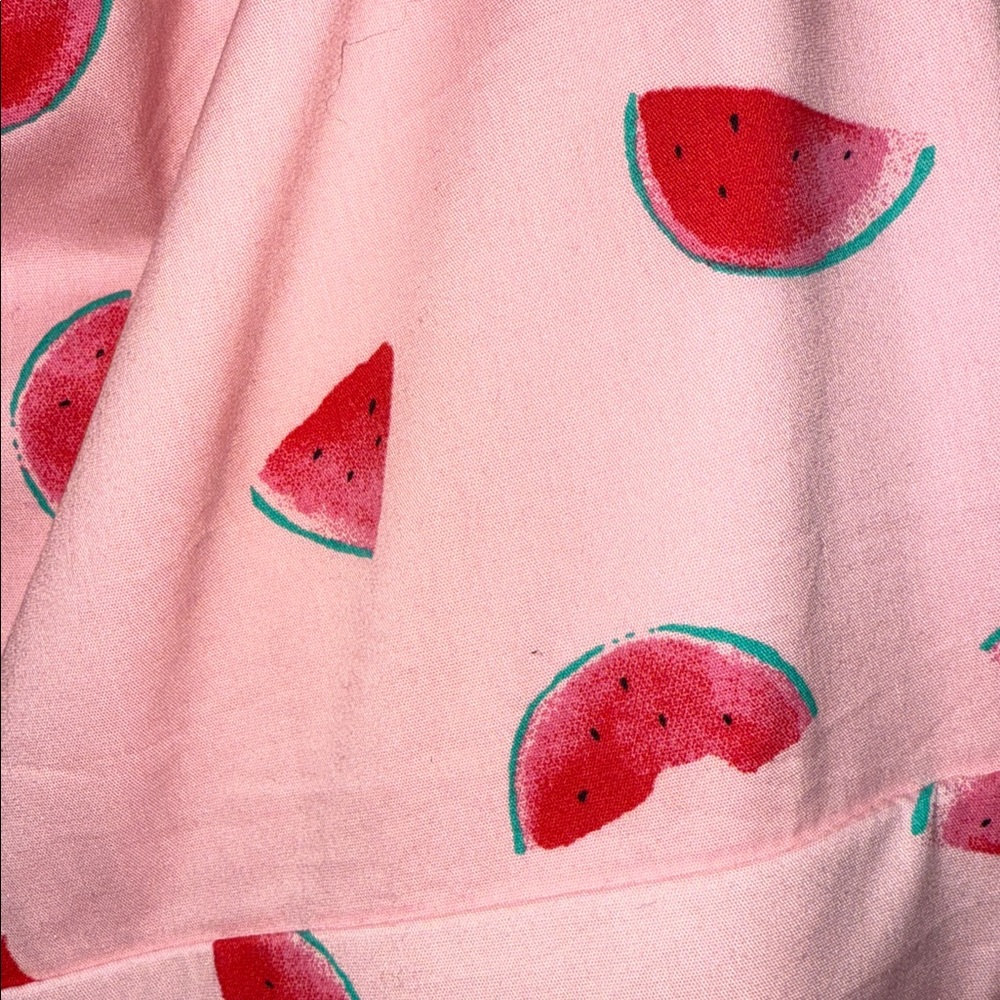 Torrid Retro Pink Watermelon Poplin Mini Skater Dress - Picture 6 of 7